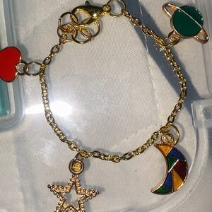 homemade baby bracelet Very cute fit ages 0months-1 year old gold,space bracelet